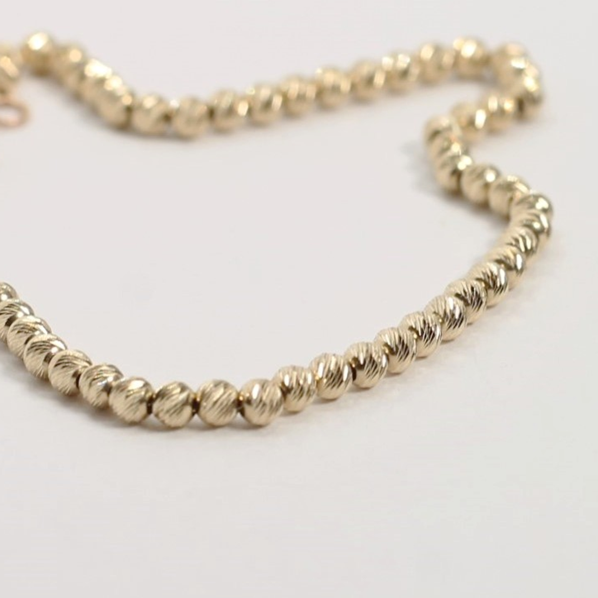 Diamond Cut Beaded Sparkle Bracelet
